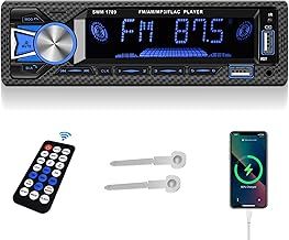 Rimoody Car Radio Car Stereo Single Din 1 DIN Digital Bluetooth FM Audio Music Stereo Car Radio Mp3 Player USB/SD/AUX-IN In-Dash Unit Remote Control