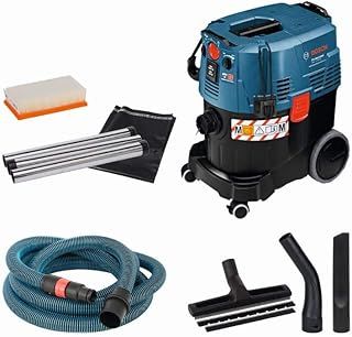 Bosch Professional Wet/Dry Dust Extractor GAS 35 M AFC (1.200 W, 3 m extraction pipe, 5 m hose, crevice nozzle, disposal bag, elbow, floor nozzle set, PES flat-pleated filter)