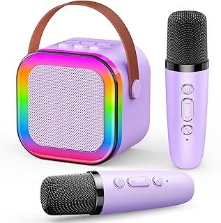 Girls Toys Age 3-15, Karaoke Machine 2 Microphones Kids Toys for 3-12 Year Old Girls Birthday Presents Microphone for Kids 3-12 Year Old Girls Easter Gifts for Girls Kids