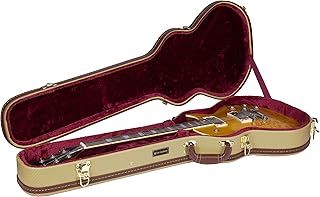 Wooden Les Paul Guitar Case | Vinyl Tweed Exterior, Plush Interior, Lock – Classic 5-Ply Hardshell