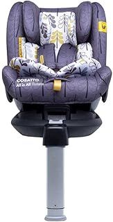 Cosatto All in All Rotate 360° Swivel Spin Car Seat - Group 0+123, 0-36 kg, 0-12years, ISOFIX, ERF, Anti-Escape (Fika Forest)