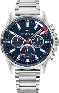 Tommy Hilfiger Analogue Multifunction Quartz Watch for Men with Stainless Steel Bracelet or Silicone Strap