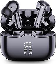 Wireless Earbuds, Bluetooth 5.3 Headphones in Ear with 4 ENC Noise Cancelling Mic, New Wireless Earphones HiFi Stereo Deep Bass 40H Playtime, Dual LED Display, Bluetooth Earbuds IP7 Waterproof, USB-C