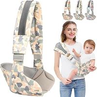 HINATAA Baby Sling Carrier, Baby Carrier with Waist Support, Portable Ergonomic Toddler Carrier Sling, Adjustable Thick Baby Wrap Carrier for Newborn Up to 3-36 Month (Grey)