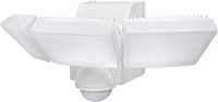 White IQ Triple Spot PIR Battery Operated Security Light - Outdoor Security Wall Light - Exterior Battery Operated PIR Motion Sensor - 1200 Lumen LED Triple Spot (Single), LB1912-WH