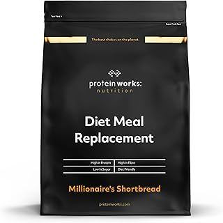 Protein Works - Diet Meal Replacement, Nutrient Dense Complete Meal, Immunity Boosting Vitamins, Affordable, Healthy And Quick, 14 Meals, Millionaire's Shortbread, 1kg