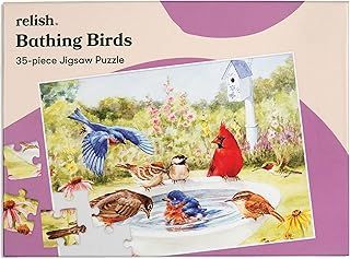Relish - Dementia Jigsaw Puzzles for Adults, 35 Piece Bathing Birds Puzzle - Activities & Gifts for Elderly People with Alzheimer's