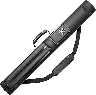 Adhafera Pool Cue Case, 2 X 2 Hard Snooker Cue Case, Made of Faux Leather Pool Cue Accessories (Not for 3/4 Cues)