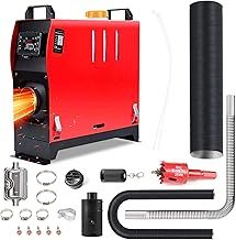 GEARLEADER Diesel Heater with Muffler Silencer, 8KW 12V/ 24V Parking Heater with Remote Control and LCD Display, Air Heater Fast Heating for RV Truck Boat Bus Car Trailer Garage Home Tent