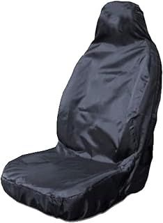 Carseatcover-UK Heavy Duty Black Waterproof Car Seat Cover - Single (Airbag Friendly)