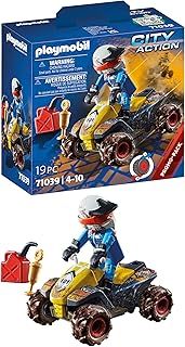 Playmobil 71039 City Action Off-Road Quad, rescue, Racing, quad bike, Fun Imaginative Role-Play, PlaySets Suitable for Children Ages 4+
