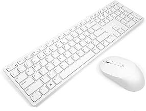 Dell KM5221W Pro Wireless Keyboard and Mouse Set, UK (QWERTY), 2.4GHz, 128-bit AES Encryption, 4000dpi, WHITE