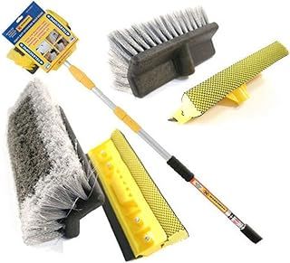 3M 9FT ALUMINIUM TELESCOPIC WATER FED WINDOW CAR VAN WASH BRUSH EXTENDABLE SQUEEGEE