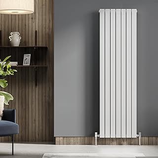 Pinta Vertical Radiator Flat Panel Double Column Bathroom Kitchen Living Room Radiator Anthracite Grey - 1600 x 475mm