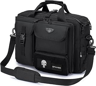 SPAHER Men's Laptop Bag - Briefcase for 14/15.6/17.3 Inch Laptops - Business Work Shoulder Bag - Office Bag Messenger Bag
