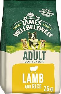 James Wellbeloved Complete Dry Adult Dog Food Lamb and Rice, 7.5 kg