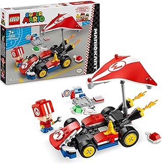 LEGO Super Mario: Mario Kart – Standard Kart, Car Toy Set for Kids, Includes a Toad Character Figure for Independent Play, Creative Birthday Gift for 7 Plus Year Old Boys, Girls and Gamers 72032