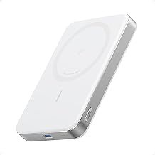 Anker MagGo Power Bank, Ultra-Slim 10,000mAh Magnetic Portable Charger, Qi2 Certified 15W Ultra-Fast MagSafe-Compatible Battery Pack, Ergonomic Design, For iPhone 15/14/13/12 Series Only