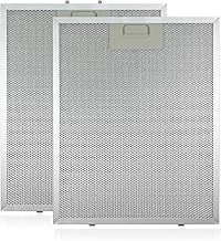 Cooker Hood Metal Grease Filter (Silver, 320 x 260mm, Pack of 2)
