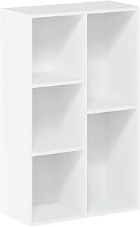 Furinno Luder 5-Cube Reversible Open Shelf, White