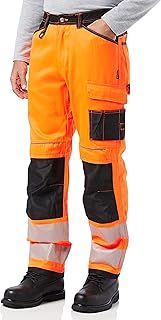 Portwest PW340OBR32 PW3 Hi-Vis Work Trouser, Orange/Black, 32