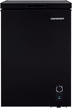 Cookology CCFZ99BK Freestanding Chest Freezer - 99 Litre Capacity - Suitable for Outbuildings and Garages - Freezer and Refrigeration Modes - Easy Temperature Control - 4 Star Rating - Black