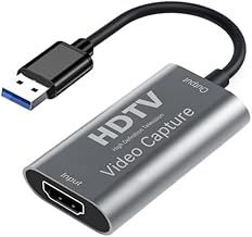Video Capture Card, HDMI to USB Audio Video Capture Cards, 4K30fps Input, 1080P60fps Game Capture Card for Streaming, Video Conferencing, Gaming, on OBS and More, for Windows Mac OS System