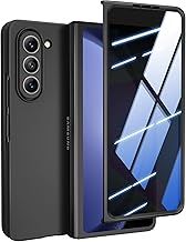for Samsung Galaxy Z Fold 5 Case Ultra Slim, [Built-in Privacy Screen Protector][Anti-Peeping], Thin Slim Full Body Phone Case, Lightweight Skin-Friendly, Hard PC Cover for Z Fold 5 (Black)