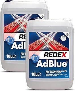 2 x 10L Redex Adblue with Easy Pour Spout, Suitable for All Makes and Models, ISO22241 Compliant, 20 Litre in Total