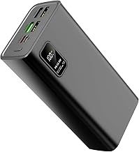 TOOSPON Power Bank 60000mAh,QC3.0 22.5W & USB C PD20W Fast Charge,Portable Charger, External Battery, 2 Input and 5 Output (QC & USB & Type C) for Mobile Phone, Camera, Pad, Headset etc (60000mah)