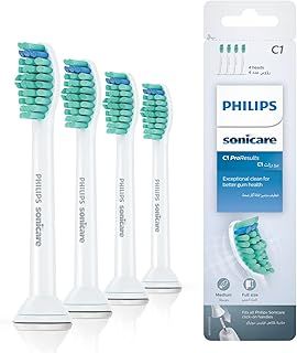 Philips Sonicare Original ProResults Standard Sonic Toothbrush Heads - 4 Pack in White (Model HX6014/07)