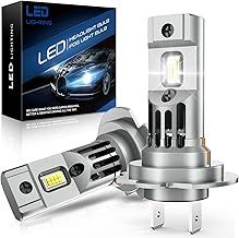 SHINYY H7 LED Headlight Bulbs 22000LM, 2023 New 12V 6500K White Canbus Error Free LED H7 Low Beam High Beam Lamps with Fan, 500% Brighter H7 LED Car Headlight, Replace Halogen & Xenon Lights, 2PCS