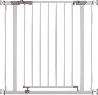 Dreambaby Ava Baby Safety Gate, Pressure Mounted Security Gate - Fits Opening from 75-81 cm Wide - with Double Locking Mechanism Feature - White - Model G2095BB