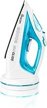 Swan SI16410N 2-in-1 Cord or Cordless Steam Press Iron, Non-Stick Ceramic Soleplate, 2800W, Blue
