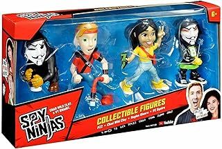 SPY NINJAS 4-FIGURE PACK for ages 6+(PZ2/CHAD/REGINA/PZ SQUIRE) (41130CO), Medium