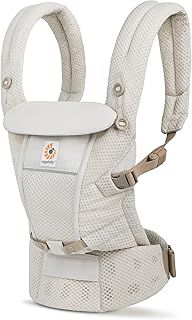Ergobaby Adapt 3-Position SoftFlex Mesh Ergonomic Baby Carrier for Newborns From Birth, Back Carrier, Natural Beige