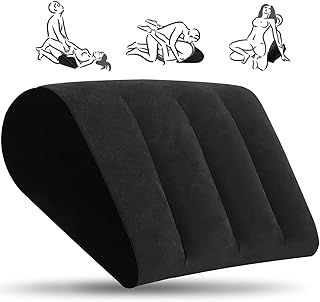 Sex Position Pillow-Cushion Inflatable Sex Wedge Pillow for Couples Fun Ideal for Enhancing Intimacy Bed Wedge-Ramp Hip Support Cushion Sex Pillow Sex Toys(Black)