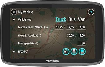 TomTom GO professional navigation device (15.24 cm), 6 inch, maps (Europe), traffic and radar, handsfree, click & go mount, black