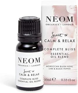 NEOM - Complete Bliss Essential Oil Blend, 10ml | Blush Rose, Lime & Black Pepper | Scent to Calm & Relax Range