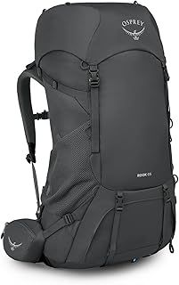 Osprey Rook 65 Men's Backpacking Backpack Dark Charcoal/Silver Lining O/S