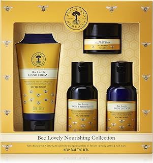 Neal's Yard Remedies | Bee Lovely Nourishing Collection | Set of Hand Cream, Shower Gel, Body Lotion & All Over Balm | Gifts for Women | Pack of 4