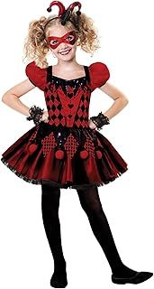 amscan Girls Red Harlequin Cutie Halloween Fancy Dress Costume