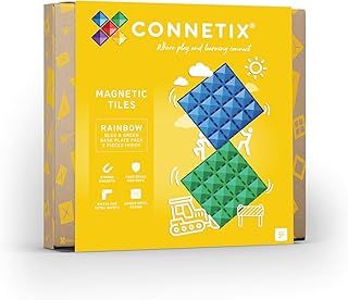 CONNETIX Rainbow Base Plate Pack, 2 Pieces