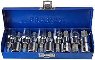 10 Piece 1/2 Torx TRX-Star BIT Socket Set 1/2" Drive 10pc B1128
