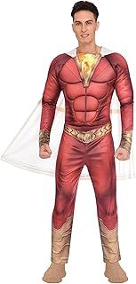 Shazam Costume Fury of the Gods Superhero Costume Adult Super Hero Costume Mens Fancy Dress Costume Bodysuit Comic Con Plus Size Chest Size 38-48