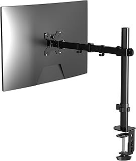 Pholiten Monitor Arm - Single Monitor Mount for 13-32 inch Screens, 10kg Load, 100x100mm VESA Compatible