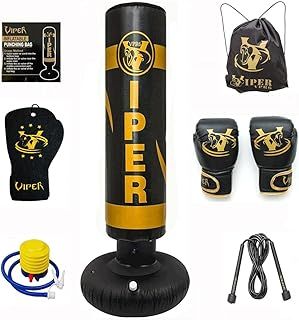 Kids/Junior Boxing Free Standing Punch bag Set Free standing Bag Gloves, Skipping Rope