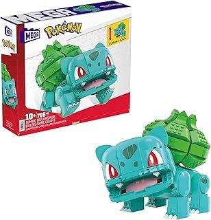 MEGA Pokémon Action Figure Building Toys for Kids, Jumbo Bulbasaur with 355 Pieces, Buildable and Poseable, 7 inches, 7 Year Old Gift Idea