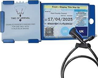 Blue Badge Disabled Holder Guard Parking Time Clock Security Anti Theft Lock Wallet