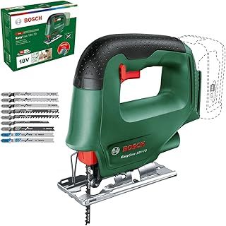 Bosch Home and Garden Cordless Jigsaw EasySaw 18V-70 (Without Battery, 18 Volt System, in Carton Packaging)